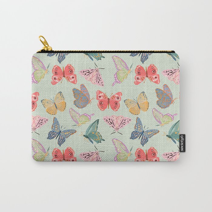 Butterflies and Moths  Carry All Pouch Gallery Image 1