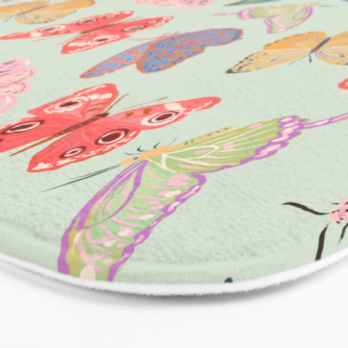 Butterflies and Moths  Bath Mat Gallery Image 3