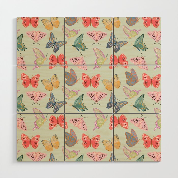 Butterflies and Moths  Wood Wall Art Gallery Image 1