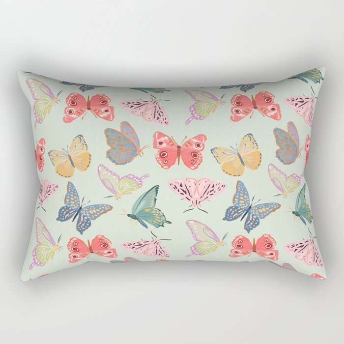 Butterflies and Moths  Rectangular Pillow Gallery Image 1