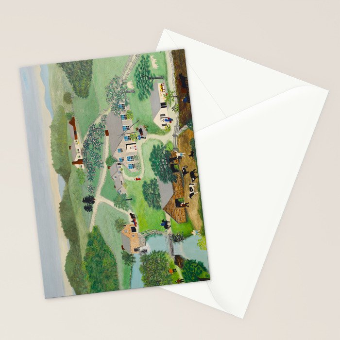 Anna Mary Robertson 'Grandma' Moses The Old Oaken Bucket American Folk Art Stationery Card Gallery Image 2