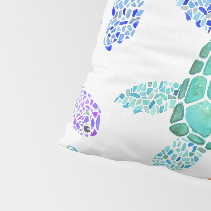 Sea Turtle - Colour Pillow Sham Gallery Image 4