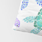 Sea Turtle - Colour Pillow Sham Gallery Image 4