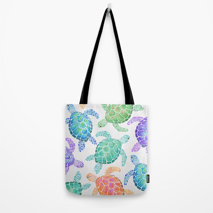 Sea Turtle - Colour Tote Bag Gallery Image 2