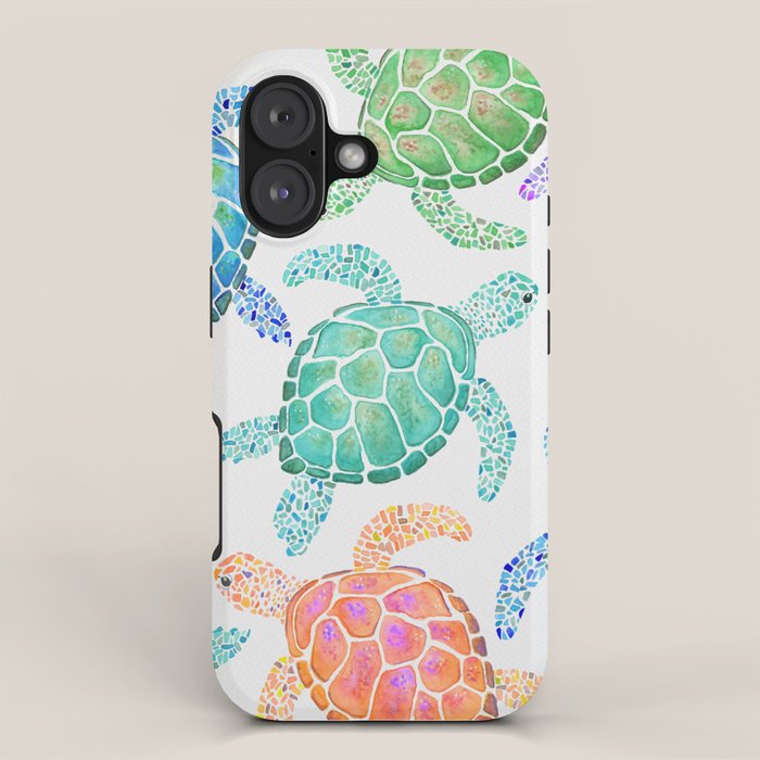 Sea Turtle - Colour iPhone Case