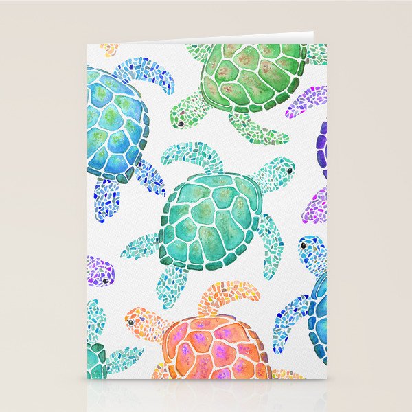 Sea Turtle - Colour Stationery Card Gallery Image 2