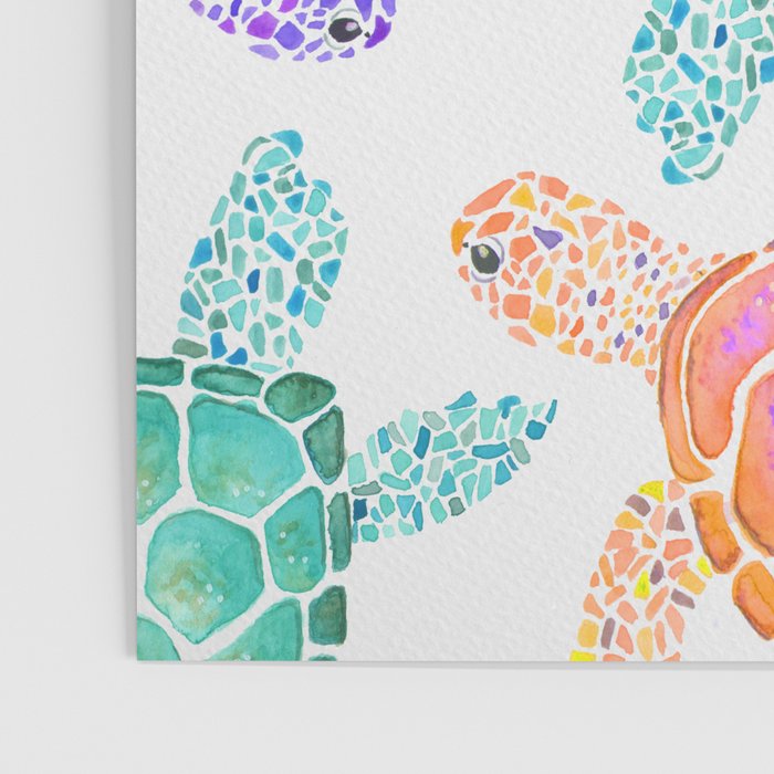 Sea Turtle - Colour Poster Gallery Image 3