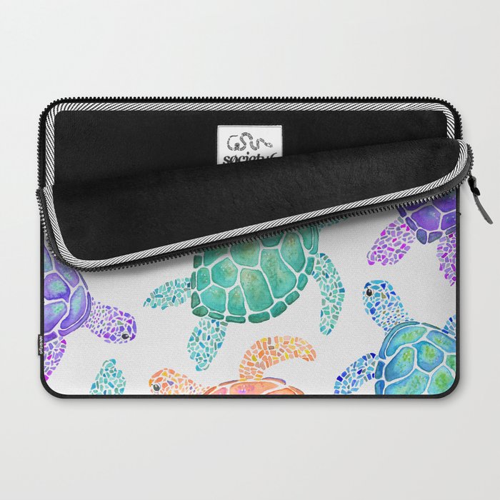 Sea Turtle - Colour Laptop Sleeve Gallery Image 2