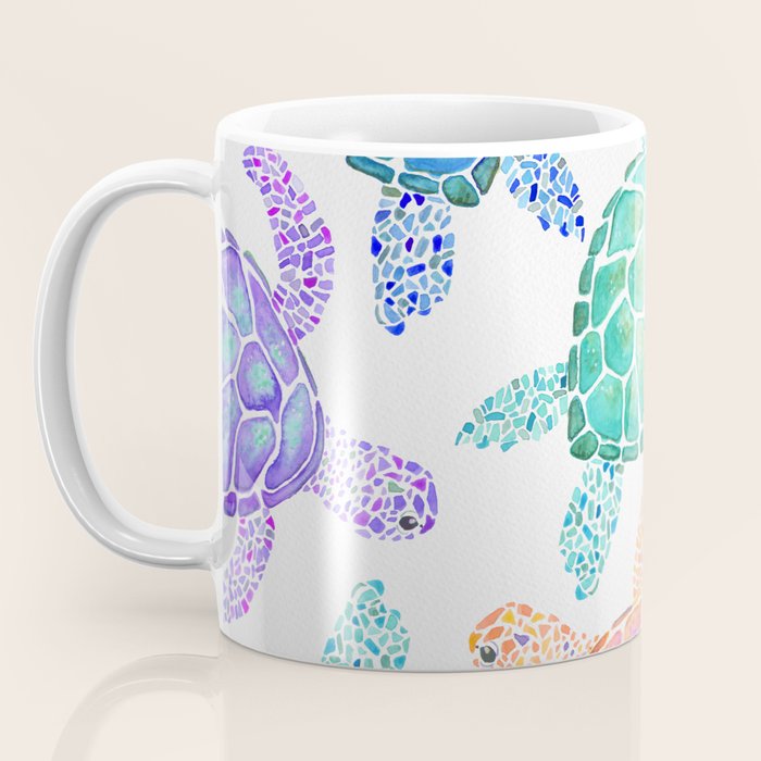 Sea Turtle - Colour Coffee Mug Gallery Image 3