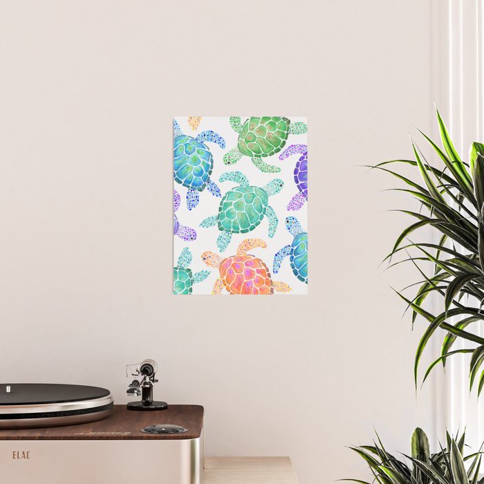 Sea Turtle - Colour Poster Gallery Image 2