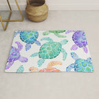 Sea Turtle - Colour Rug Gallery Image 1