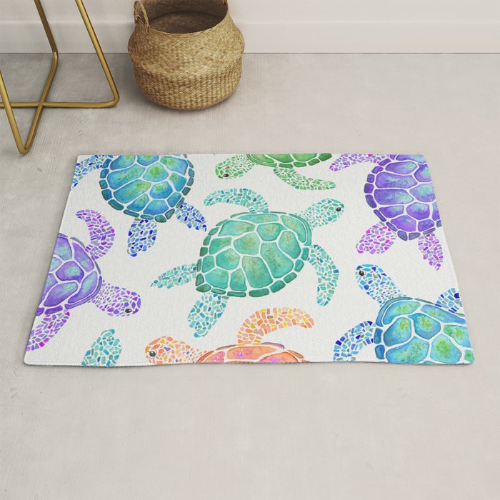 Sea Turtle - Colour Rug Gallery Image 1