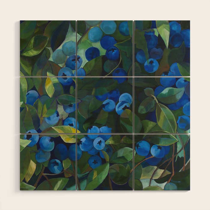 A Blueberry View Wood Wall Art Gallery Image 1