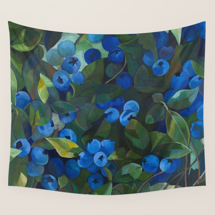 A Blueberry View Wall Tapestry Gallery Image 4
