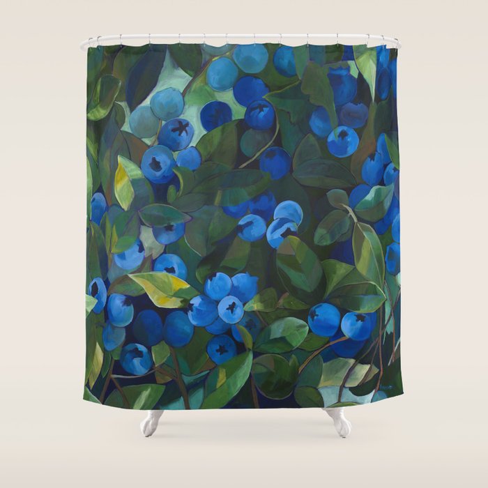 A Blueberry View Shower Curtain Gallery Image 1