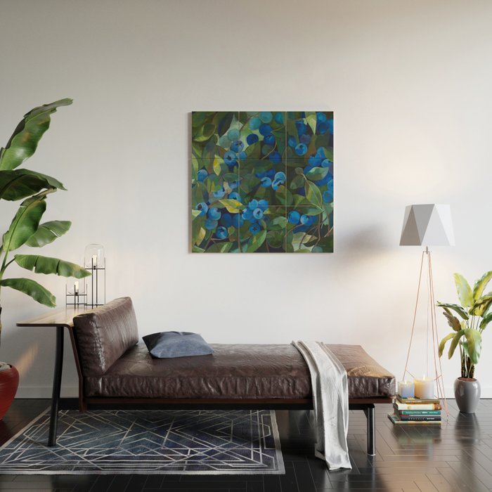 A Blueberry View Wood Wall Art Gallery Image 2