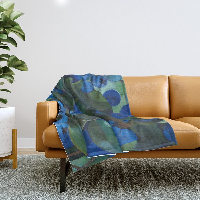 A Blueberry View Throw Blanket Gallery Image 1