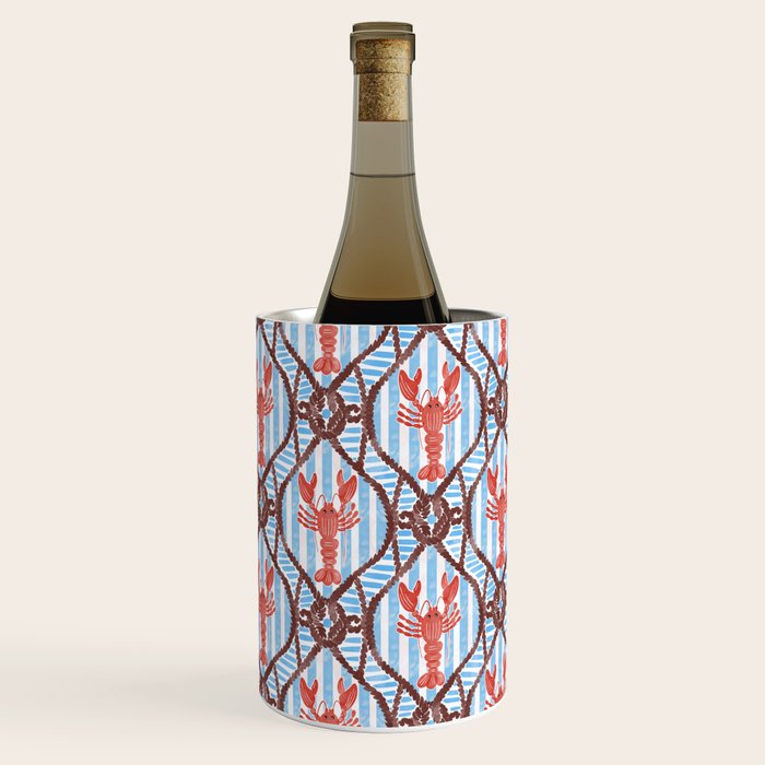 Coastal Lobster Elegance Wine Chiller Gallery Image 1