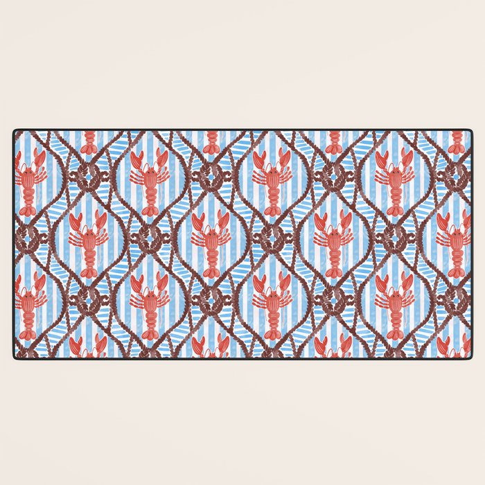 Coastal Lobster Elegance Desk Mat Gallery Image 3