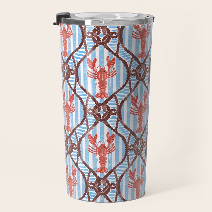 Coastal Lobster Elegance Travel Mug Gallery Image 3