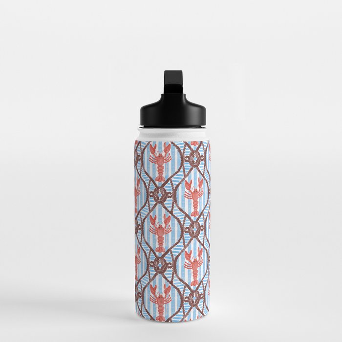 Coastal Lobster Elegance Water Bottle Gallery Image 3