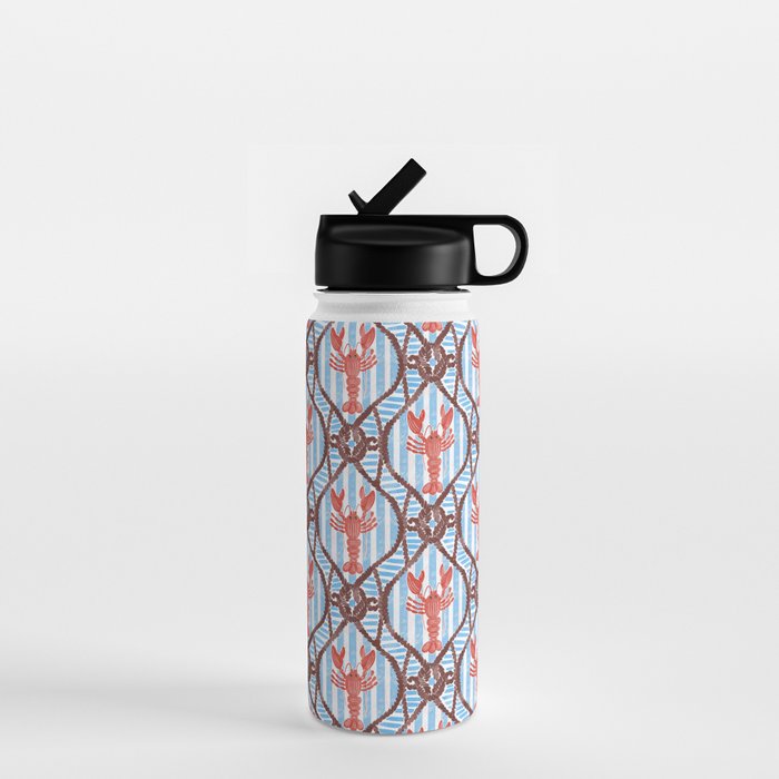 Coastal Lobster Elegance Water Bottle Gallery Image 1