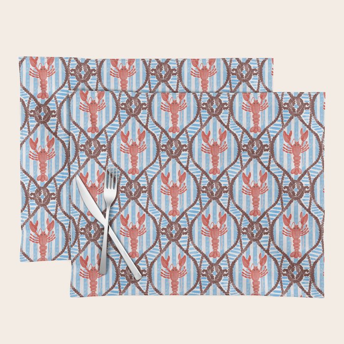 Coastal Lobster Elegance Placemat Gallery Image 1