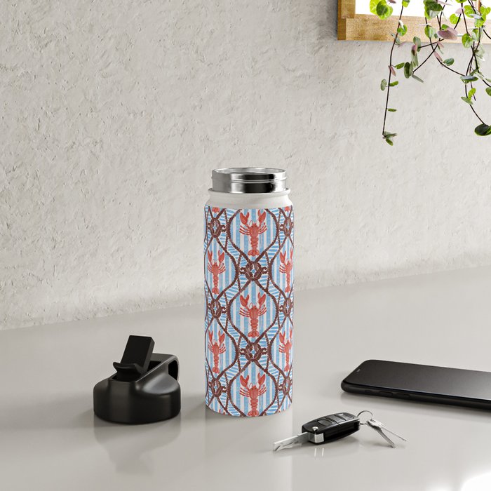 Coastal Lobster Elegance Water Bottle Gallery Image 4