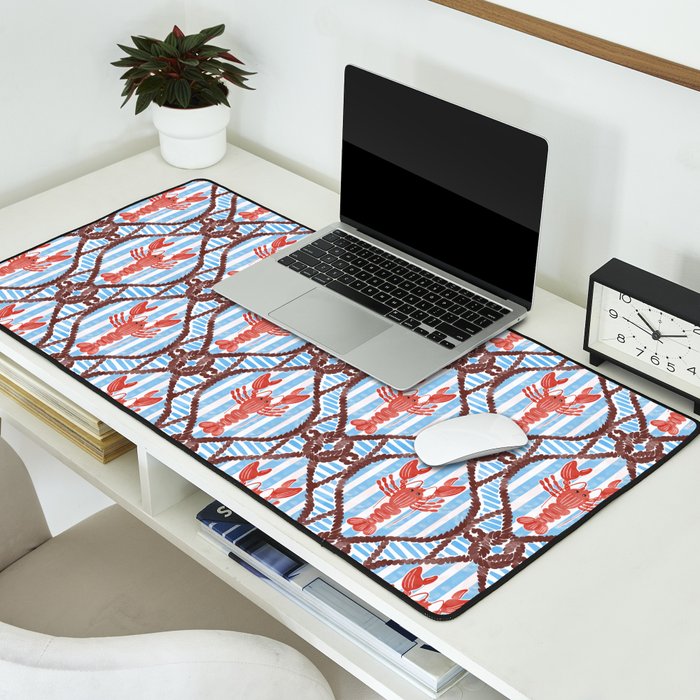 Coastal Lobster Elegance Desk Mat Gallery Image 2