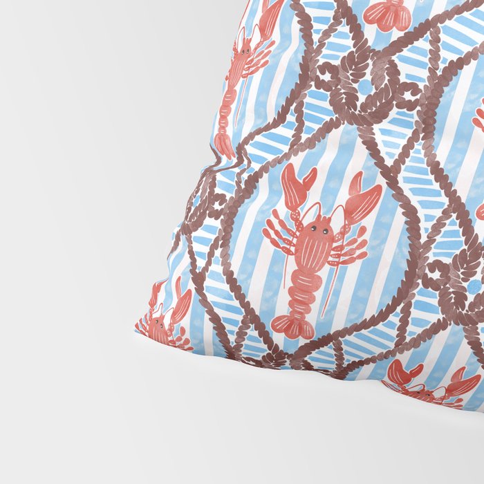 Coastal Lobster Elegance Pillow Sham Gallery Image 4