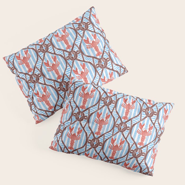 Coastal Lobster Elegance Pillow Sham Gallery Image 3