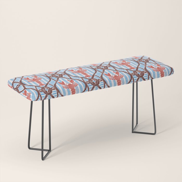 Coastal Lobster Elegance Bench Gallery Image 1