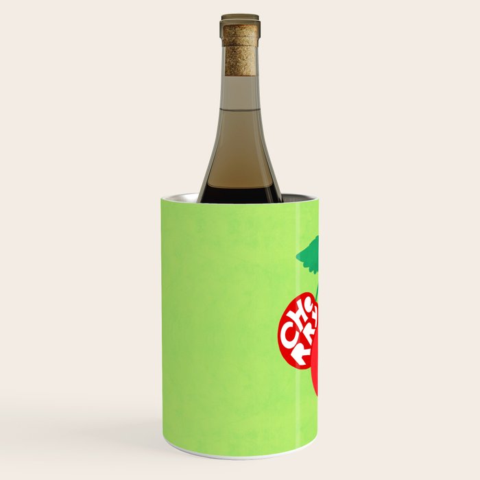 Big fruit Cherry duo with fun pun 'Cherry Nice'  Wine Chiller Gallery Image 2