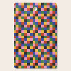 Bold Colorful Checks Pattern - Small XVII Cutting Board Gallery Image 1