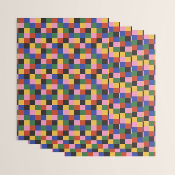 Bold Colorful Checks Pattern - Small XVII Wrapping Paper Gallery Image 3