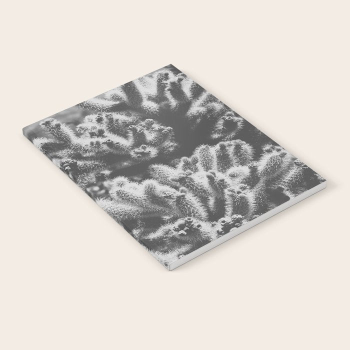 Cholla Cactus Garden (Black + White) Notebook Gallery Image 2