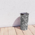 Cholla Cactus Garden (Black + White) Travel Mug Gallery Image 4