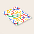 Colorful fun line doodle art pattern Notebook Gallery Image 3