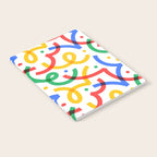 Colorful fun line doodle art pattern Notebook Gallery Image 2