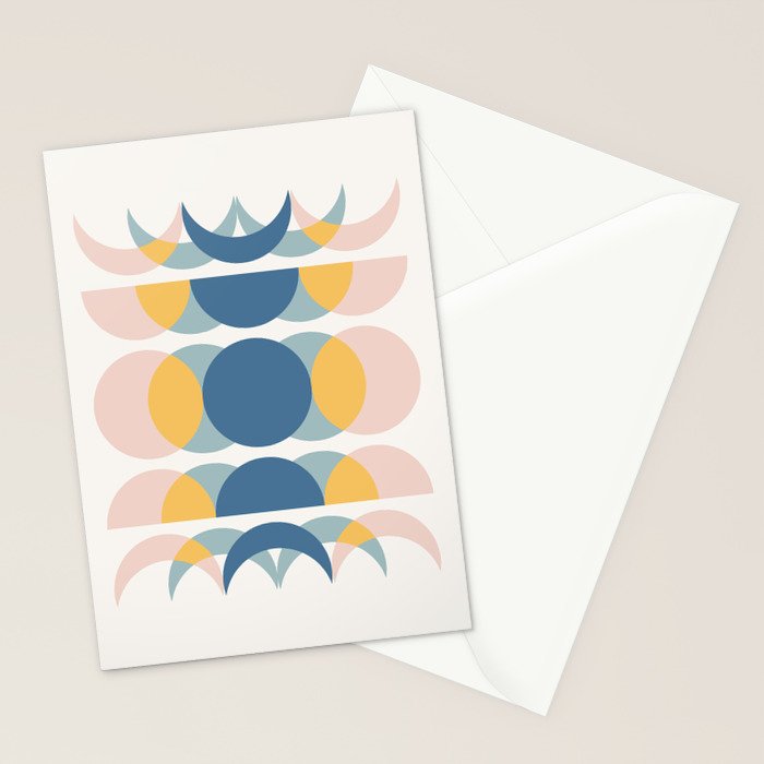 Moon Phases Abstract IV Stationery Card Gallery Image 2