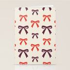 Christmas Bows Pattern Stationery Card Gallery Image 2