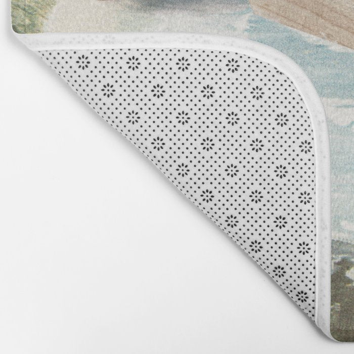Waves Roller II - Sea waves rolling pin Bath Mat Gallery Image 2