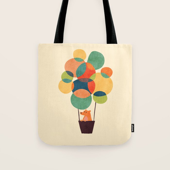 Whimsical Hot Air Balloon Tote Bag Gallery Image 1