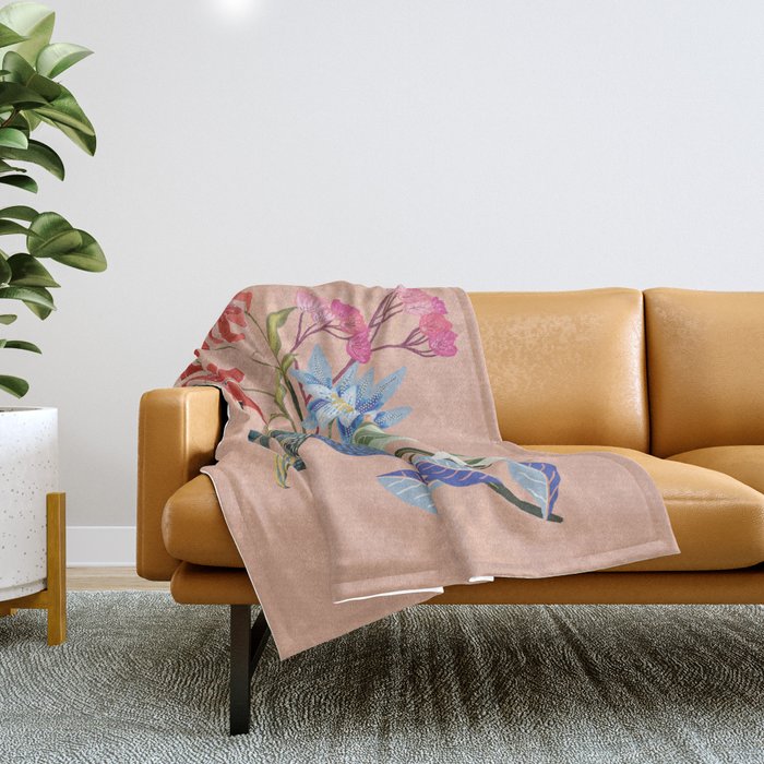 Bee Lunch Throw Blanket Gallery Image 1