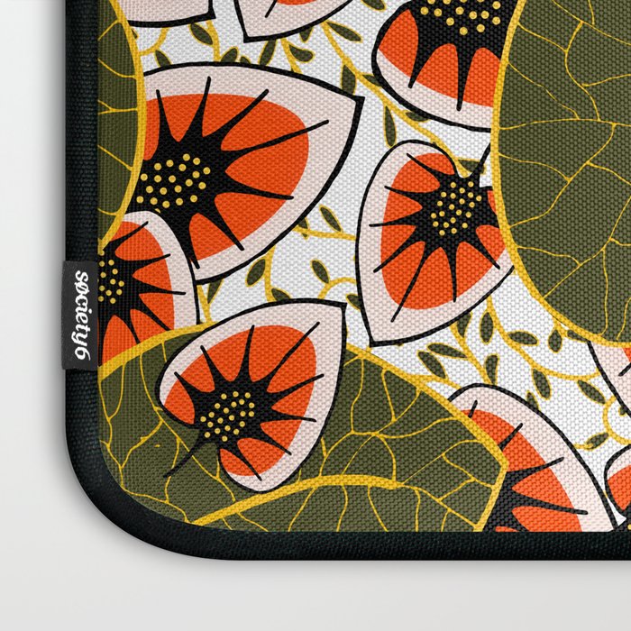 African leaves and flowers Laptop Sleeve Gallery Image 3