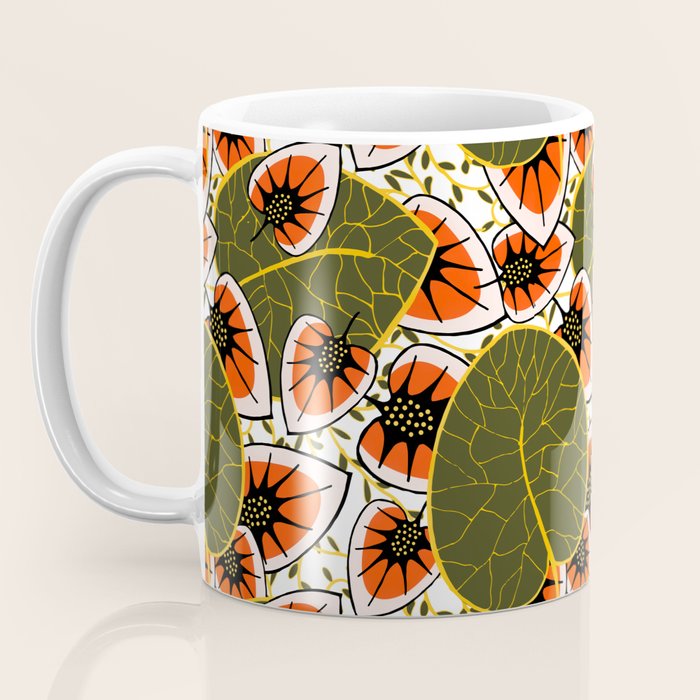 African leaves and flowers Coffee Mug Gallery Image 3