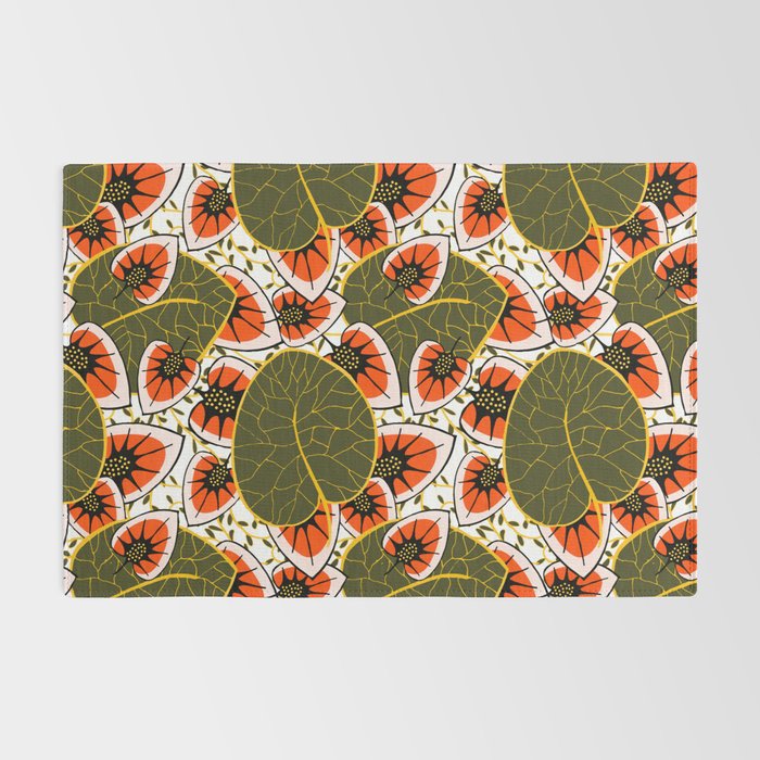African leaves and flowers Rug Gallery Image 2
