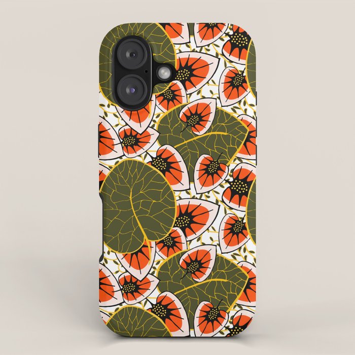 African leaves and flowers iPhone Case Gallery Image 1