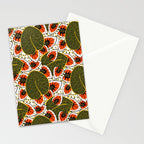 African leaves and flowers Stationery Card Gallery Image 2