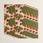 African leaves and flowers Wrapping Paper Gallery Image 3